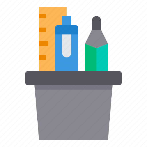 Case, office, pencil, stationery, supplies icon - Download on Iconfinder