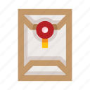 envelope, mail, letter, documents