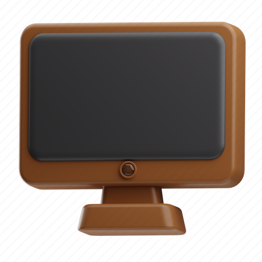Monitor, tv, technology, desktop, display, device, screen 3D illustration - Download on Iconfinder
