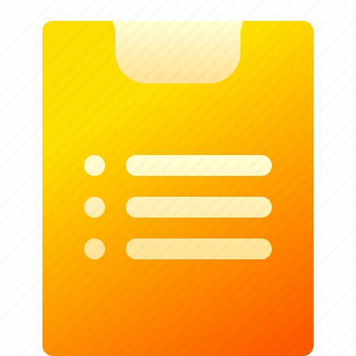 Document, report, sheet, clipboard, checklist, clip icon - Download on Iconfinder