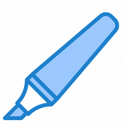 Marker, stationery, pen, school, tool icon - Download on Iconfinder