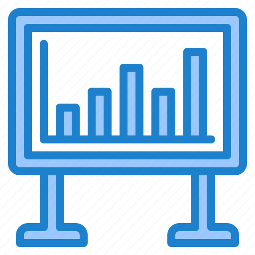 Presentation, bar, graph, business, analytics, whiteboard icon - Download on Iconfinder