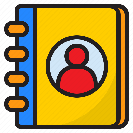 Address, book, phonebook, contacts, communication, directory icon - Download on Iconfinder