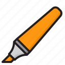 marker, stationery, pen, school, tool