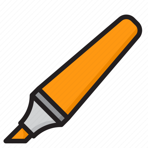 Marker, stationery, pen, school, tool icon - Download on Iconfinder