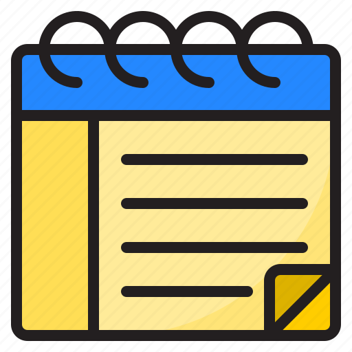 Notepad, note, notebook, paper, office icon - Download on Iconfinder