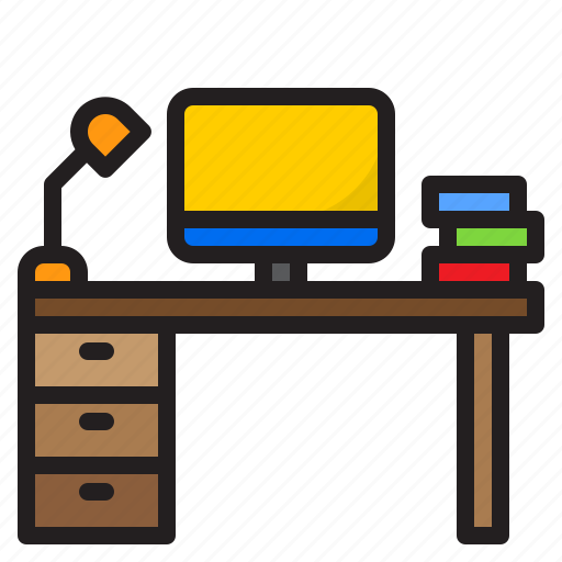 Office, desk, workplace, home, table icon - Download on Iconfinder