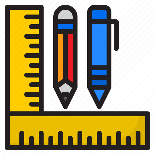 Ruler, pencil, pen, tool, office icon - Download on Iconfinder