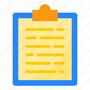 clipboard, document, file, folder, office