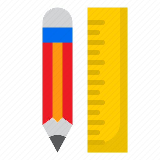 Stationery, ruler, pencil, tool, office icon - Download on Iconfinder