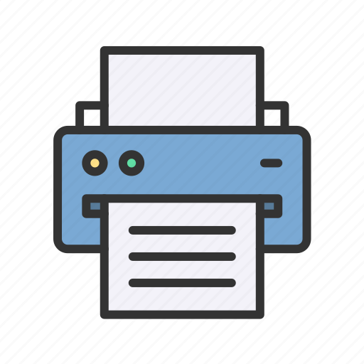 Printer, print, printing, printout, device, fax machine, fax icon - Download on Iconfinder