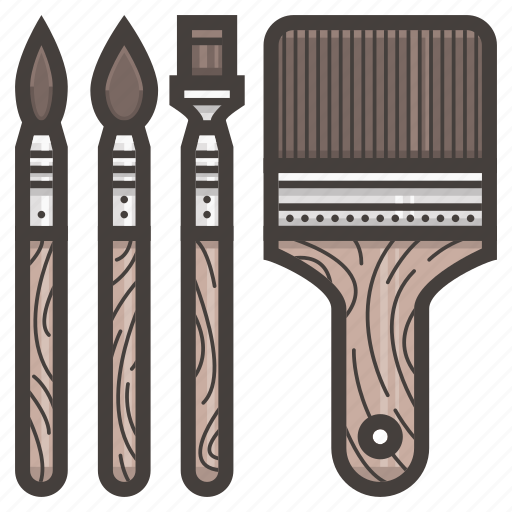 Brushes, paint, art, artist, painting icon - Download on Iconfinder