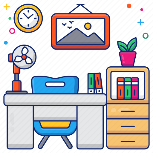 .svg, workplace, workspace, work station, workroom, laotop desk icon - Download on Iconfinder