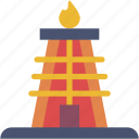 oil, tower, flame, petroleum, industrial, fire