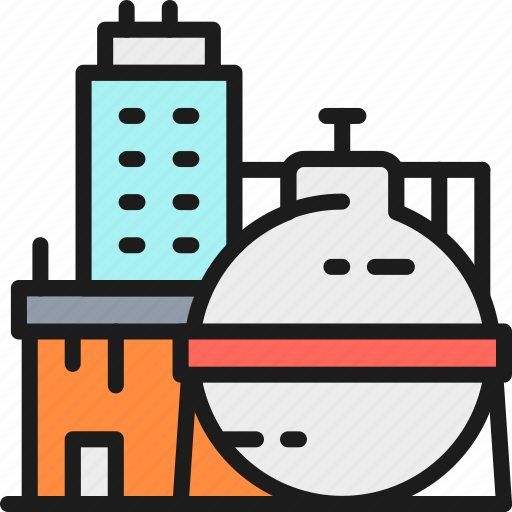 Building, chemical, factory, gas, industrial, oil, plant icon - Download on Iconfinder