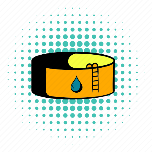 Comics, fuel, gas, industry, oil, storage, tank icon - Download on Iconfinder