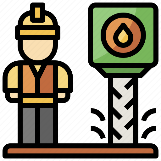 Drilling, industry, jobs, occupation, profession, professions, worker icon - Download on Iconfinder