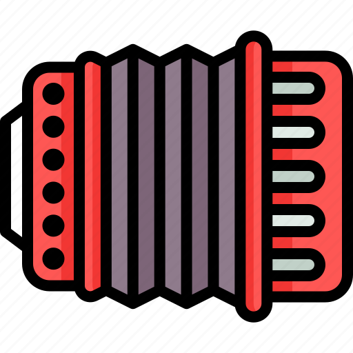 Accordion, music, harmonic, accordions, instruments, instrument, musical icon - Download on Iconfinder