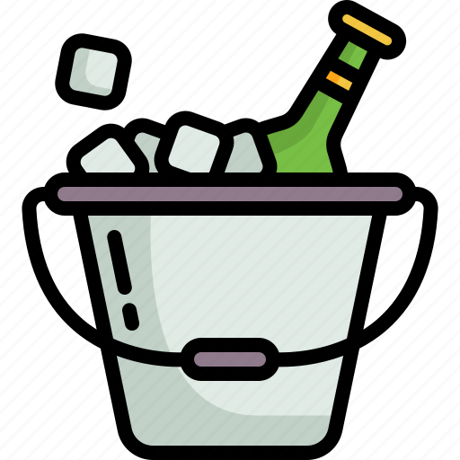 Ice, bucket, box, cube, cubes, food icon - Download on Iconfinder