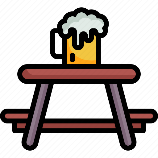 Picnic, table, oktoberfest, food, cultures, festival, german icon - Download on Iconfinder