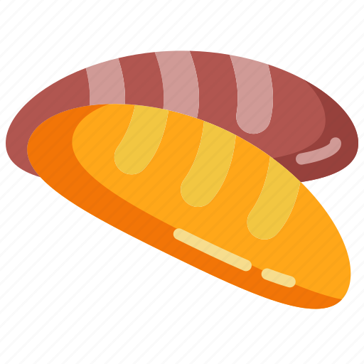 Bread, bakery, breakfast, meal, toast, sweet, baguette icon - Download on Iconfinder