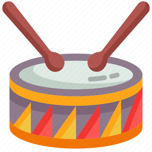 Drum, instrument, percussion, music, hobbies, drumsticks, sticks icon - Download on Iconfinder