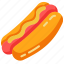 dog, food, mustard, ketchup, junk, sandwich, hotdog