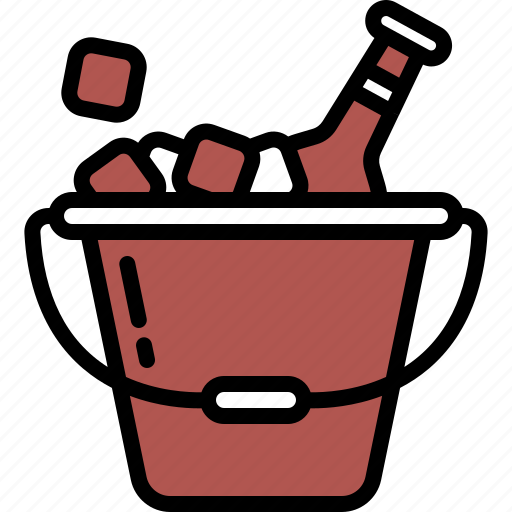 Ice, bucket, box, cube, cubes, food, restaurant icon - Download on Iconfinder