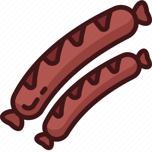 Sausage, meat, food, fast, barbecue, junk, restaurant icon - Download on Iconfinder