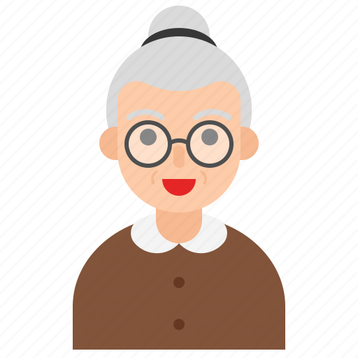 People, old, granparent, older, grandmother, senior, nanny icon - Download on Iconfinder