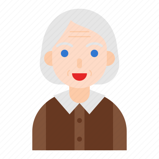 Old, granparent, older, grandmother, elder, senior, grandma icon - Download on Iconfinder