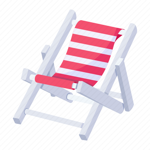 Beach chair, deckchair, folding chair, chair, seat icon - Download on Iconfinder