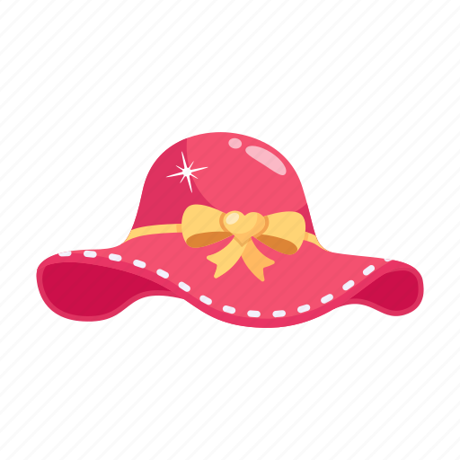 Floppy hat, summer hat, summer cap, ladies hat, beach hat icon - Download on Iconfinder