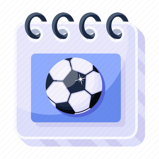 Sports calendar, football date, agenda, soccer, game calendar icon - Download on Iconfinder
