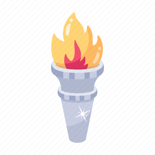 Olympics torch, fire lamp, fire, vintage torch, olympics fire icon - Download on Iconfinder