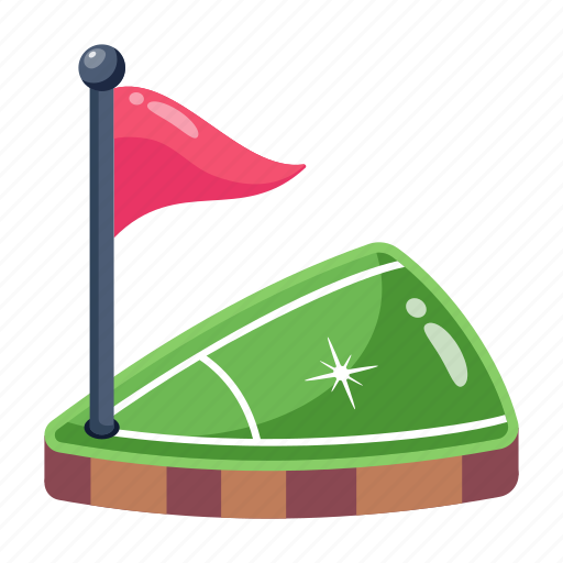 Golf ground, golf flag, golf game, golf club, golf icon - Download on Iconfinder