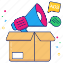marketing box, promotion box, publicity, campaign, announcement
