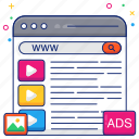 www, search ad, search box, web ads, web advertisement