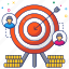user target, user aim, user objective, user goal, person target 