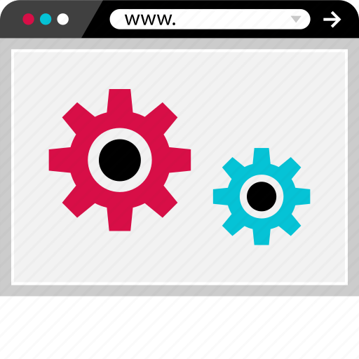 Browser, gears, internet, options, setup, web icon - Download on Iconfinder