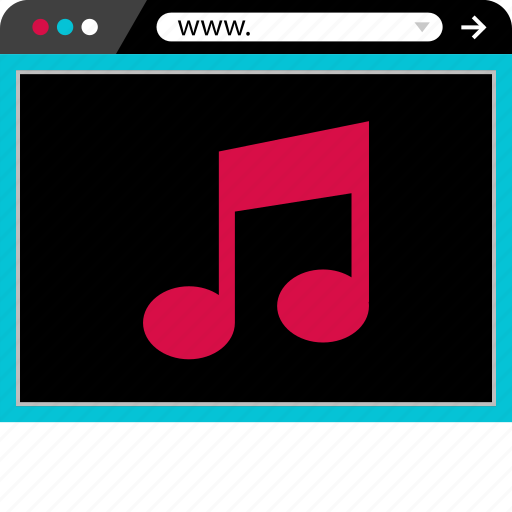 Browser, internet, music, note, sound, web icon - Download on Iconfinder