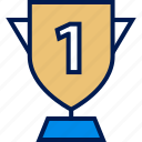 number, one, trophy, 1 