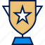 award, star, trophy 