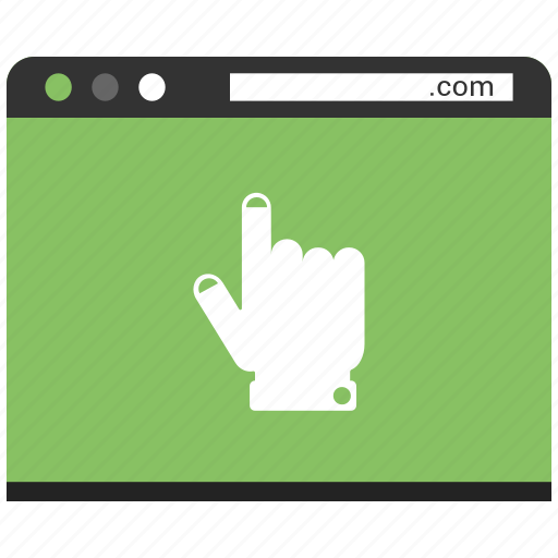 Browser, click, hand, screen, web, webpage, website icon - Download on Iconfinder
