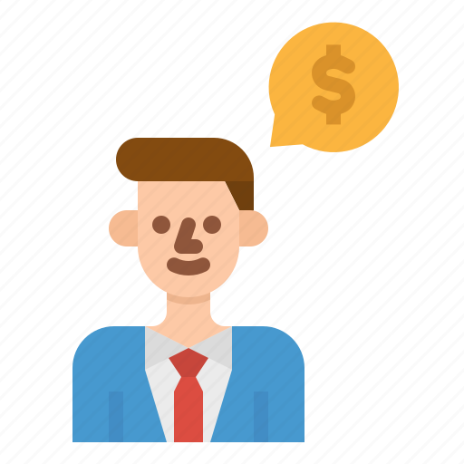 Business, businessman, consultant, financial, speech icon - Download on Iconfinder