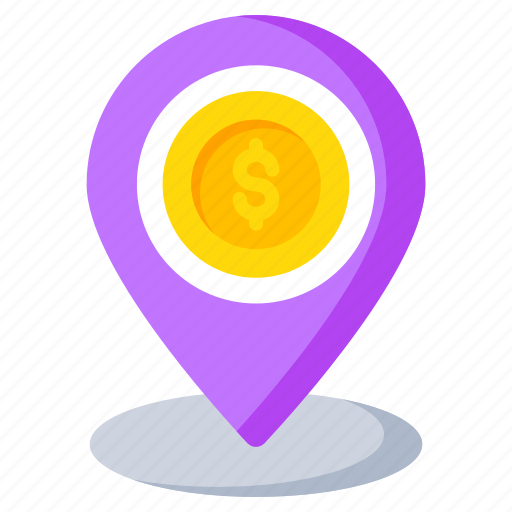 Bank location, financial location, direction, gps, navigation icon - Download on Iconfinder