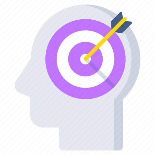 Mind target, mind goal, brain target, brain goal, purpose icon - Download on Iconfinder