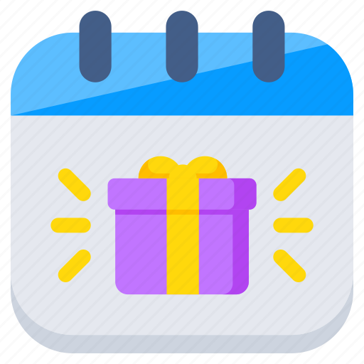 Gift schedule, planner, almanac, calendar, daybook icon - Download on Iconfinder