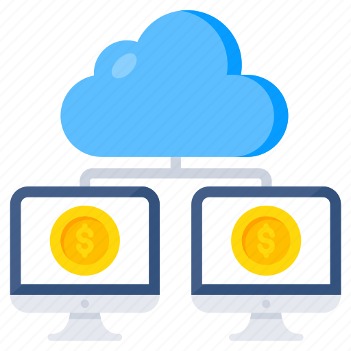 Cloud hosting, cloud devices, cloud monitor, cloud storage, cloud technology icon - Download on Iconfinder