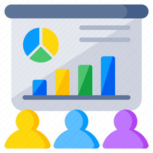 Business presentation, graphical representation, data analytics, infographic, business training icon - Download on Iconfinder